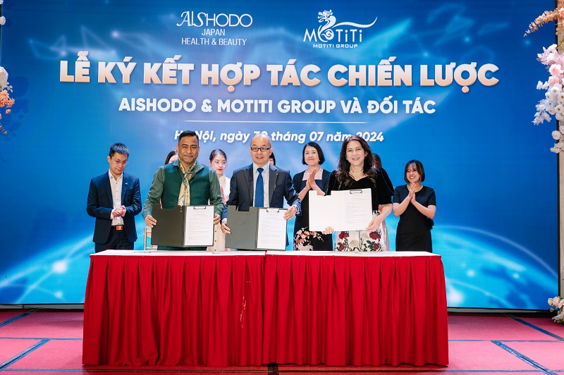 hợp tác toàn diện giữa Aishodo và Motiti Group