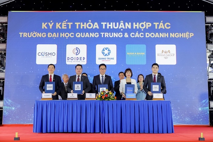 các doanh nghiệp trong hệ sinh thái hỗ trợ sinh viên Trường Đại học Quang Trung